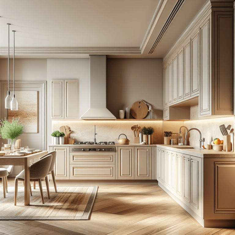 beige Amerikanische Küche-Essen