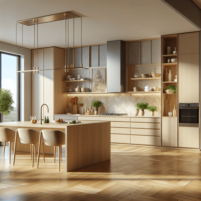 beige Anrichte Küche-Essen