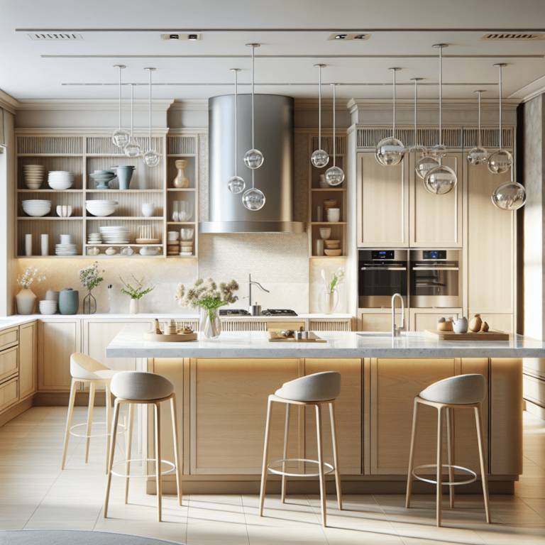 beige Design Küche-Essen