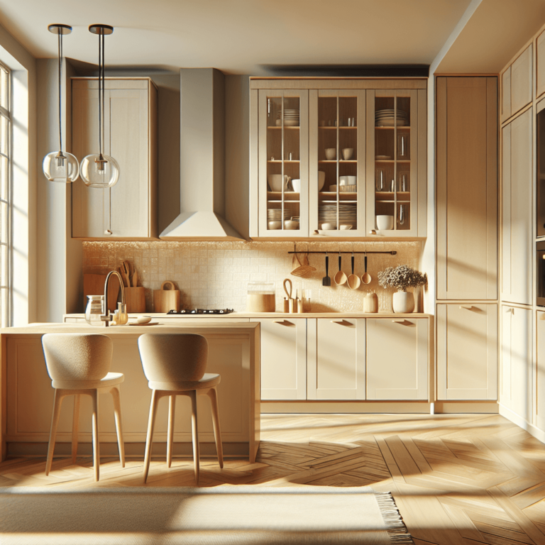 beige Mediterrane Küche-Essen