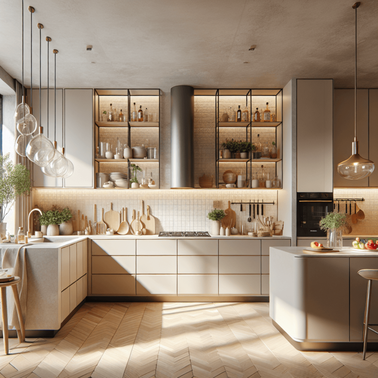 beige Rondell Küche-Essen