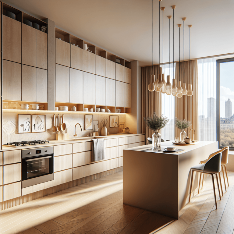 beige Wohnküche-Essen