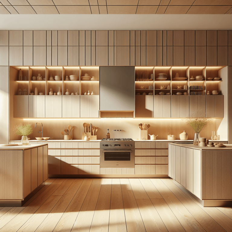 beige mehrzeilige Küche-Essen