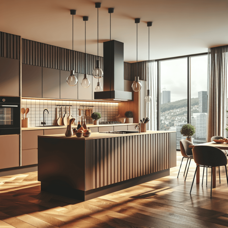 braune Barrierefreie Küche-Essen