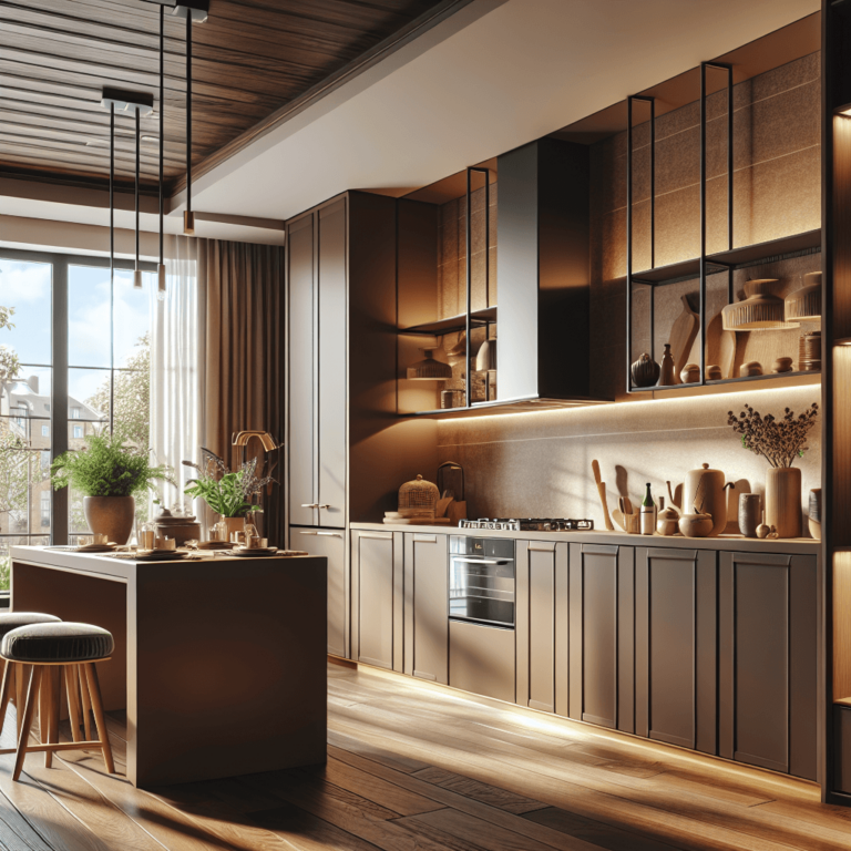 braune Küche im asiatischen Stil-Essen