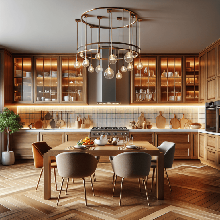 braune Schwebende Küche-Essen