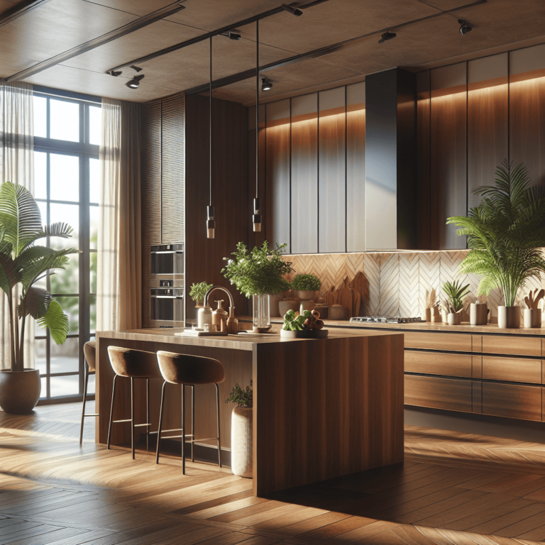 braune Wohnküche-Essen