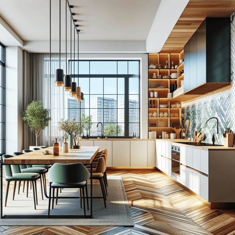 bunte Design Küche-Essen