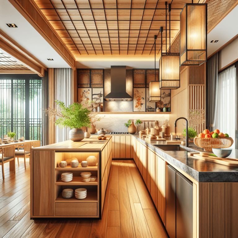 bunte Küche im asiatischen Stil-Essen