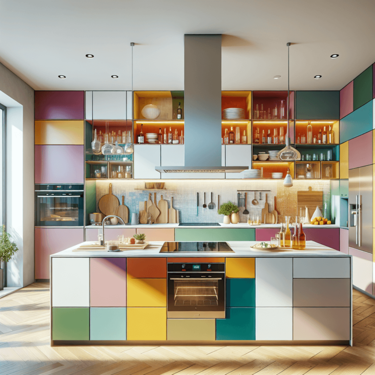 bunte Singleküche-Essen