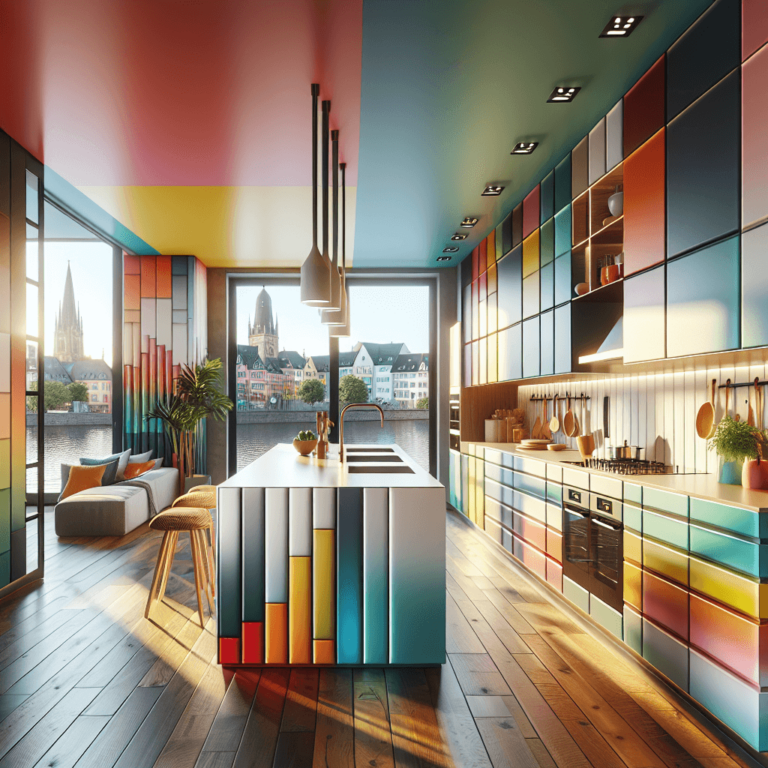 bunte mehrzeilige Küche-Essen