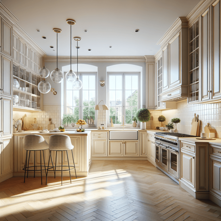 cremefarbene Amerikanische Küche-Essen