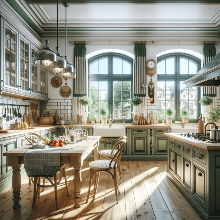 grüne Landhausküche-Essen