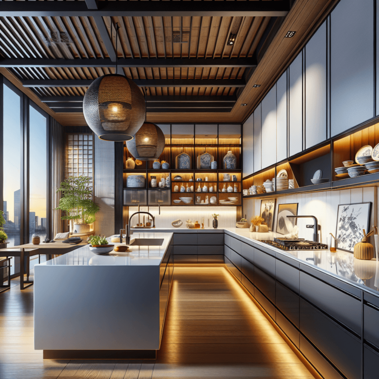 hochglanz Küche im asiatischen Stil-Essen