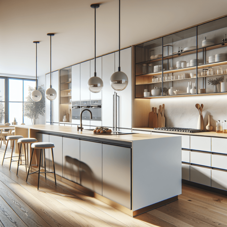 hochglanz Küche im skandinavischen Stil-Essen