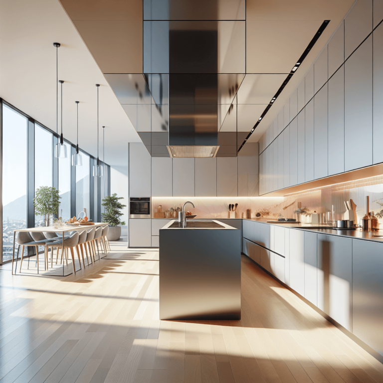 hochglanz Minimalismus Küche-Essen