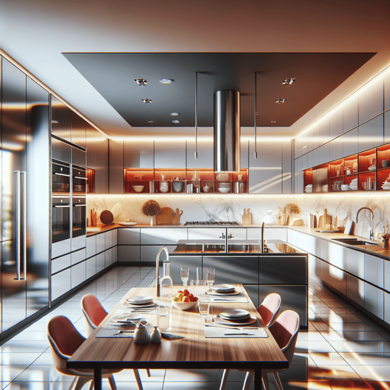 hochglanz Modulare Küche-Essen