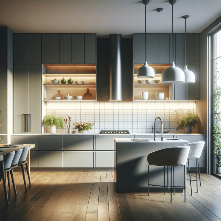 matte Einbauküche-Essen