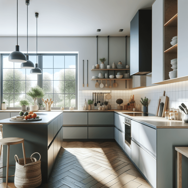 matte Küche im skandinavischen Stil-Essen