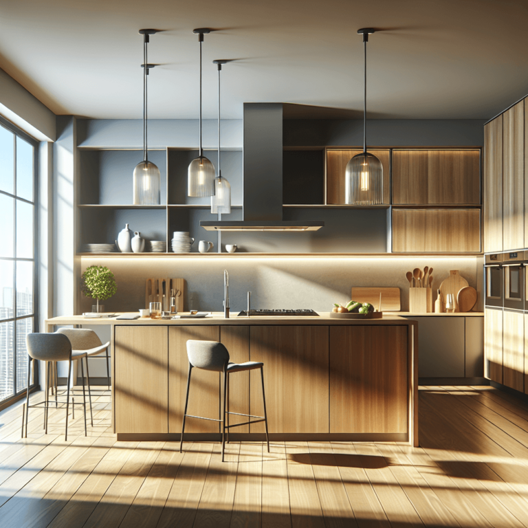 matte Küche in L-Form-Essen