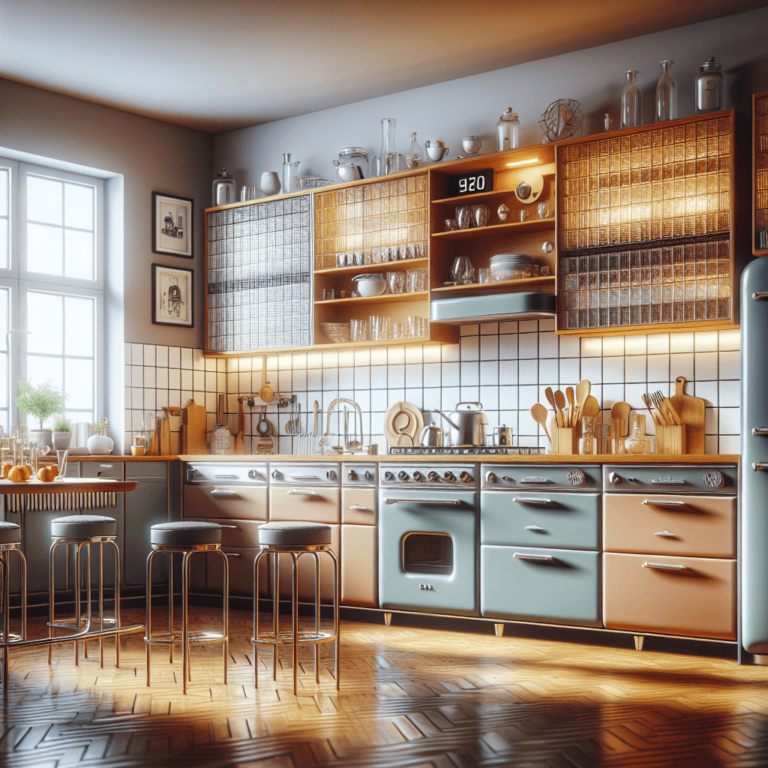 matte Retro Küche-Essen