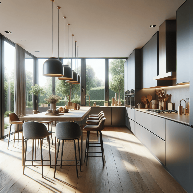 matte Wohnküche-Essen