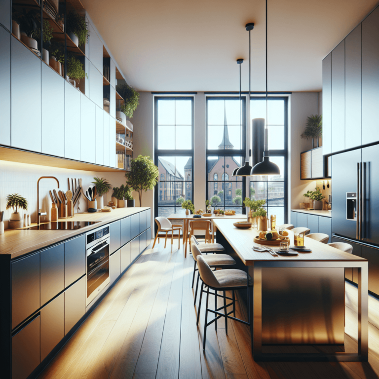 matte einzeilige Küche-Essen