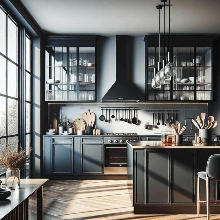 schwarze Singleküche-Essen