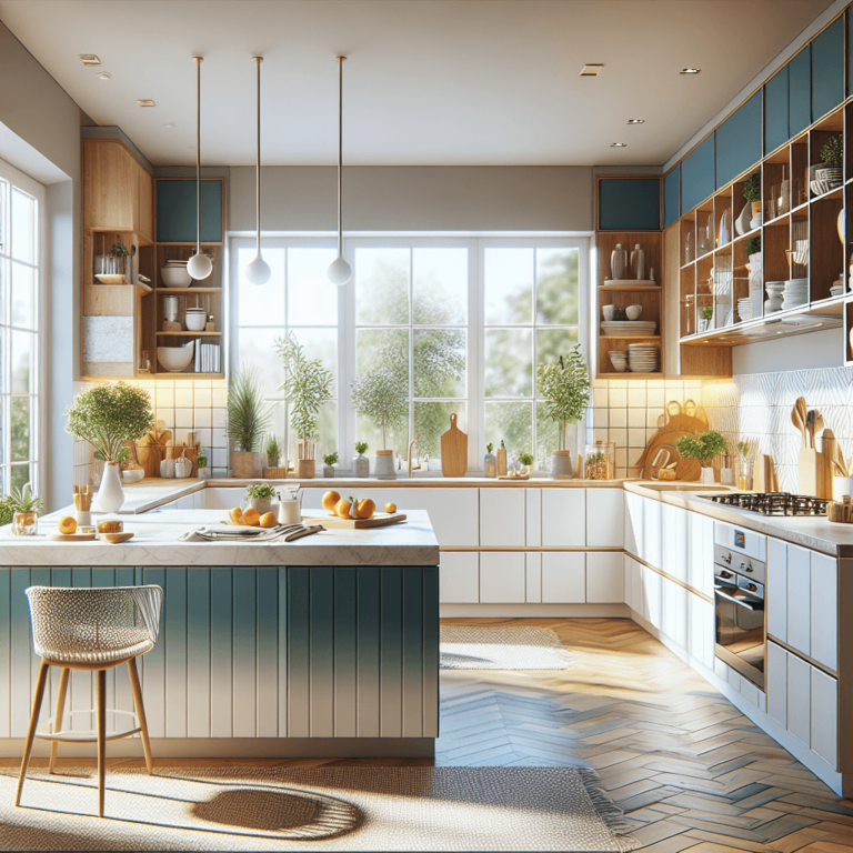 weiße Barrierefreie Küche-Essen