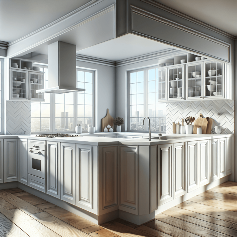 weiße Eck-Küche-Essen