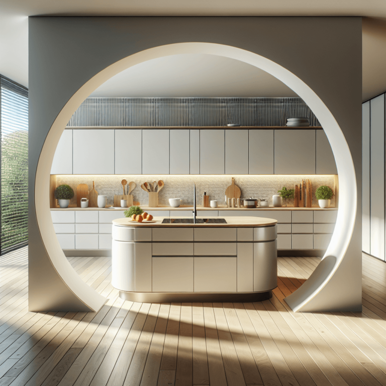 weiße Rondell Küche-Essen